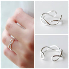 Load image into Gallery viewer, Stylish Infinity Silver Ring
