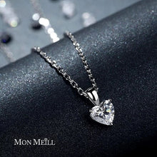 Load image into Gallery viewer, Shipei Created Moissanite Heart Pendant Set - GIFTED BEAUTY®️
