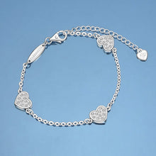Load image into Gallery viewer, Pure Silver Heart Bracelet
