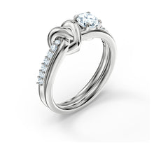 Load image into Gallery viewer, Heart Shaped Silver Ring
