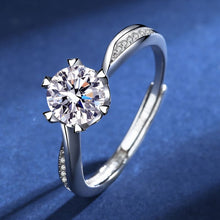 Load image into Gallery viewer, Torsion Six Prong Ladies Moissan Diamond Ring
