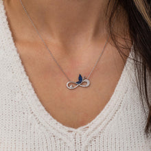Load image into Gallery viewer, Infinity Butterfly  Pendant Set
