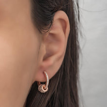 Load image into Gallery viewer, Silver Zircon Stone Earrings

